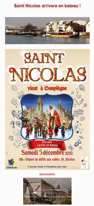 Axa La Compiegn'Oise soutient Saint-Nicolas